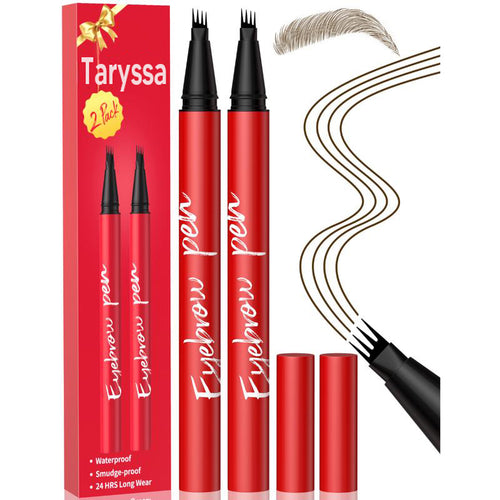 2-Pack 4-Tip Eyebrow Pen for Natural Fuller Brows